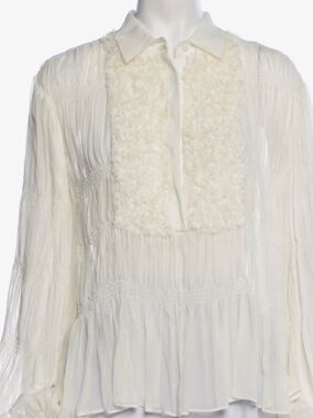 $595 Alexis silk ruffled blouse